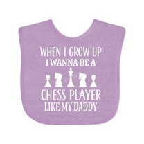 Inktastic Chess Player Childs Game Boys or Girls Baby Bib