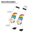 thumbnail image 2 of Naloa Happy Pride Gnome Thigh High Socks Extra Long Stretchy Sock Women Over Knee High Opaque Stocking Daily Wear, 2 of 6