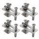 thumbnail image 1 of Juego de 4 clips en T para fresadoras y grabadoras Cnc 3018-pro / 3018-mx3 / 3018-prover, plateado, cuatro piezas Hy, 1 of 3