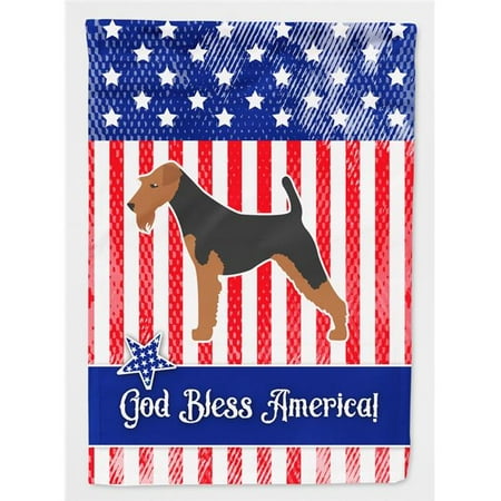 Carolines Treasures USA Patriotic Airedale Terrier Flag Garden Size