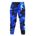 thumbnail image 4 of ibiyuan Men Leisure 2 Piece Suits Long Sleeve Pants Matching Outfits Casual Sweatsuit Pullover Tops and Pants Outfits Sport Suits,Blue, 4 of 4