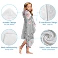 thumbnail image 7 of Pioneer Flower Floral Print Pattern Hooded Bath Towel，50"x30" for Ages 3 To 12 Kids, Quick Dry Lightweight Soft Microfiber Hood Beach Towel Cover Up for Kids, 7 of 7