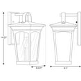 thumbnail image 5 of P560182-031-Progress Lighting-Chatsworth - 1 Light Outdoor Wall Lantern Black Finish with Clear, 5 of 5