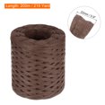 thumbnail image 2 of Uxcell Raffia Paper Craft Rope Ribbon 219 Yards Coffee for Decoration, 2 of 7