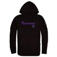 thumbnail image 1 of W Republic 558-220-BLK-04 Furman University Sweat à Capuche Script pour Hommes, Noir - Extra Large, 1 of 1