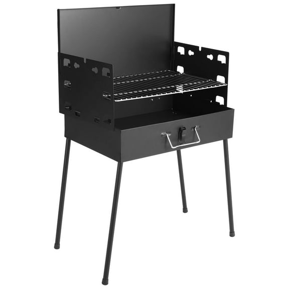 Asador /Parrilla de Carbón Portátil y Plegable de Acero para 4-5 Personas