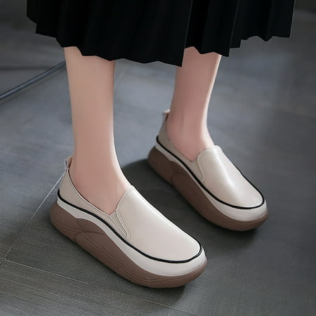 

Christmas Women Slip On Loafer Wide Casual Shoes Lightweight Comfortable Walking Shoes