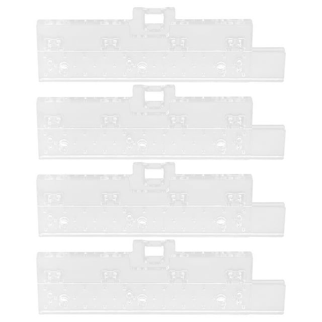 4 pares de pestañas de reparación de persianas verticales, láminas de repuesto para persianas verticales, pestañas de fijación transparentes, accesorios para persianas, fácil instalación