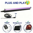 thumbnail image 4 of Portable 2 Packs LED UV Blacklight UV Lamp Bar Stage Blacklight Tube Portable UV Light for Fluorescence Detection LED Party Light USB Plug and Play, 4 of 6