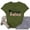 Army Green, variant on QHWAUAKFBN T Shirts For Women Graphic Print Short Sleeve Tshirts Top