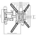 thumbnail image 3 of Soporte para pantalla Taika  TK-SM18055 Plasma, LED, LCD 180°  Vesa Max. 400x400mm. 26"-55", 3 of 3