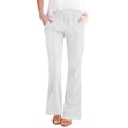 thumbnail image 7 of Kvture Womens Casual Loose Drawstring Elastic Waist Wide Leg Lounge Pants Lightweight Baggy Sweatpants Joggers with Pocket White Pant M, 7 of 7
