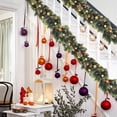 thumbnail image 6 of Lighted Christmas Garland, Christmas Garlands - Christmas Pines Needle Wreath with Green Artificial Christmas Wreath with DIY Decorative Accessories Winter Mantel Tabletop Porch Decor Holiday Wreath, 6 of 8