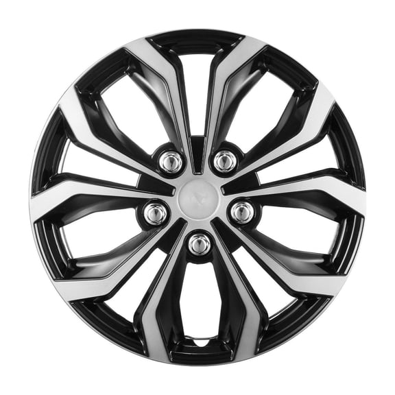 15 Inch Hubcaps Wheel Covers Set of 4, Full Hubcap Cover for Steel Wheels, Durable ABS PC Rim Protectors, Universal Fit for Cars & Trucks