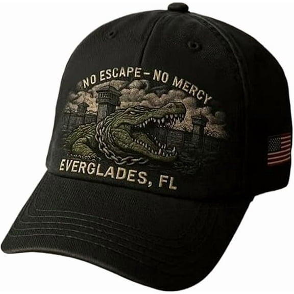 Alligator Alcatrazs Hat | Alligator Alcatrazs Merchandise Caps | Wide Brim Crocodile Hat Baseball Caps for Women & Men