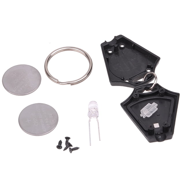 Greenadscape 10Ud Llavero LED Negro Con Para Llaves Uso Cotidiano Seguro