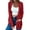 Hot Pink, variant on Kukoosong Women's Long Sleeve Cardigan Winter Casual Open Front Knit Sweater with Pockets