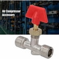 thumbnail image 3 of PinesC 1/4in Needle Valve, 5pcs Replacement Air Compressor Needle Valve Brass Float Ball Valve Structure for Air Compressor, 3 of 5