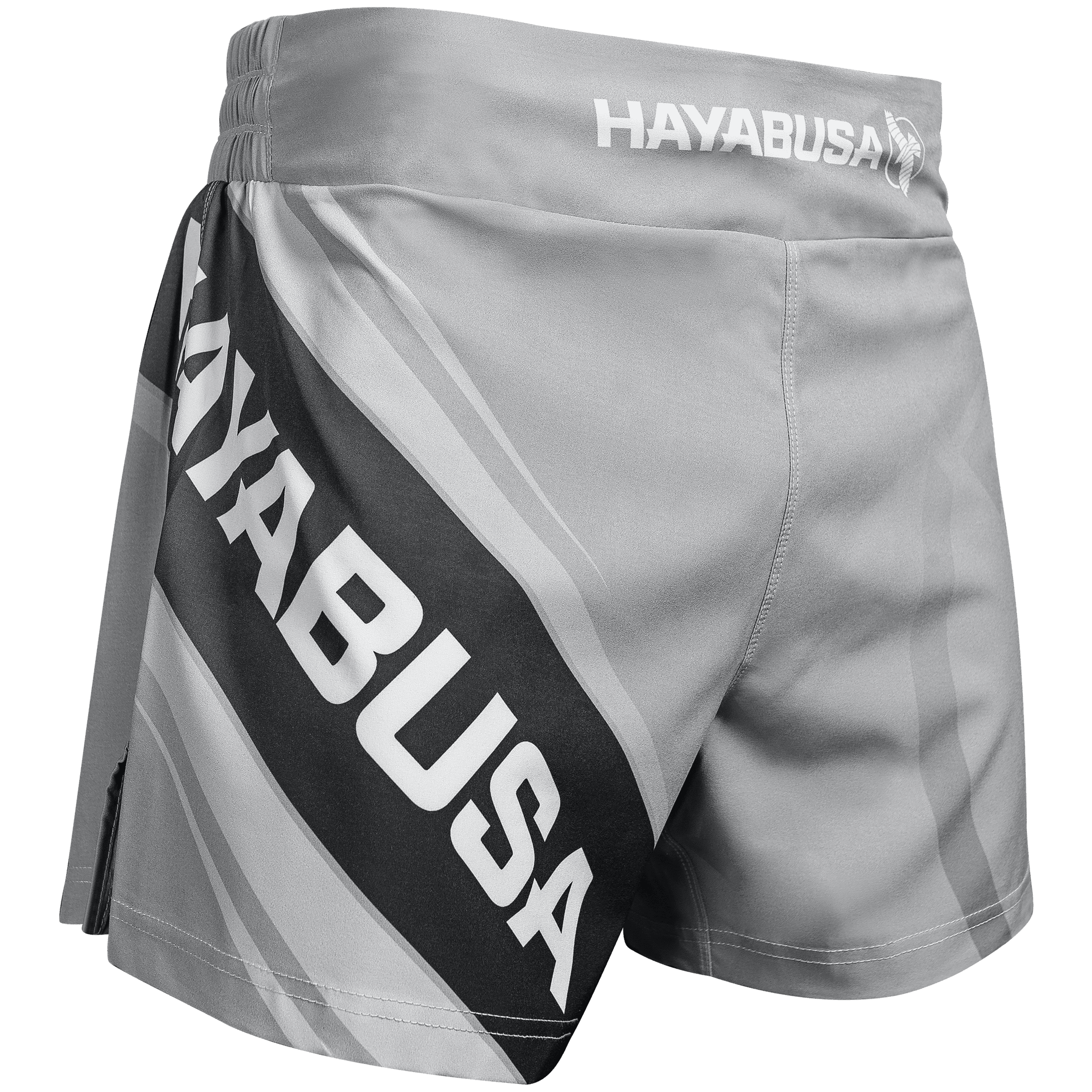 Hayabusa Kickboxing MMA Fight Training Mens BJJ Black Gray Shirt Size XXL 