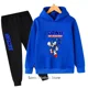 thumbnail image 2 of Conjunto de ropa informal para niños y niñas con capucha de Sonic, 2 piezas, primavera y otoño, chándal con capucha y pantalones de dibujos animados para niñas, 2 of 5