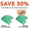 thumbnail image 4 of Arkwright Spray Mop Replacement Pads - (Pack of 12) Bulk Microfiber Flat Dry and Wet Refill Mop Pads Floor Cleaning, Compatible with Bona and Rubbermaid, Fits All Mop Heads, 18 in, Green, 4 of 4
