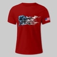 thumbnail image 7 of UngA America 250th Anniversary Shirt, Mens American Flag Shirt 4th of July T-Shirt USA Flag 1776 Patriotic Graphic Tee Short Sleeve Memorial Day Tops (Red,XL), 7 of 7