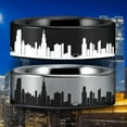 thumbnail image 2 of Tungsten Chicago Skyline Ring, 2 of 6