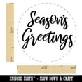 thumbnail image 2 of Seasons Greetings Text Self-Inking Rubber Stamp Ink Stamper - Fuchsia Ink - Medium 1 Inch, 2 of 7