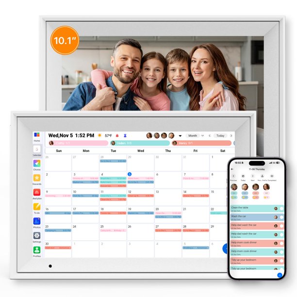 Calendario digital Linkdaze de 10,1" con pantalla táctil y WiFi