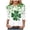 Green, variant on felwors St Patty's Day Shirt Women 2025 Casual Plus Size 3/4 Sleeve Irish Clover Shirts Funny Saint Patrick's Tunic Tops (Dark Green, M)