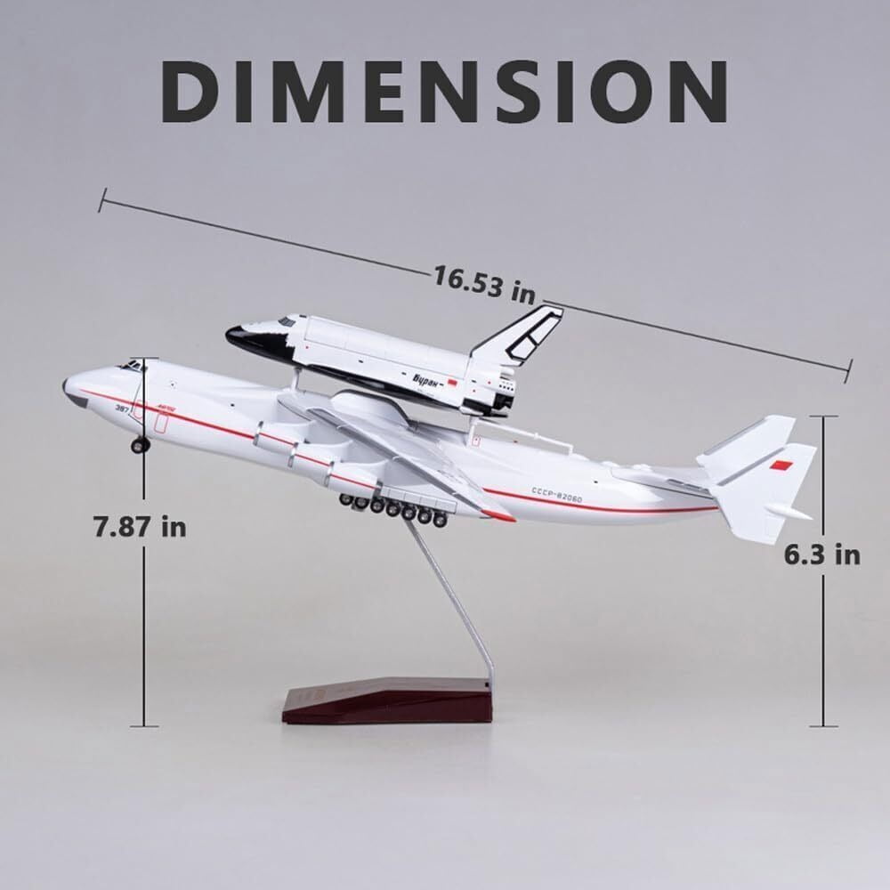 EROCK 1/200 42cm Antonov An-225 CCCP Aircraft Strategic Transport Resin Plane Model US