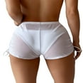 thumbnail image 3 of EIMELI Short de Bain Transparent pour Femmes Bas de Bikini en Maille Short de Plage Transparent, 3 of 3