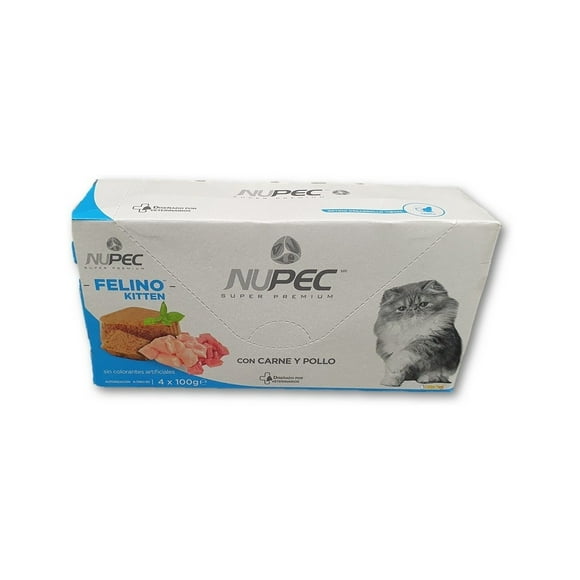 Paquete de 20 latas Nupec felino kitten humedo 100 gr