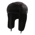 thumbnail image 3 of Sombrero de de de invierno, sombreros de bombardero, orejeras, gorro de protección para los oídos, gorro cálido de invierno de felpa Negro Sunnimix Sombrero Lei Feng, 3 of 8
