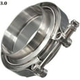 thumbnail image 2 of 3 Inch V Band Clamp CNC Stainless Steel Flanges, 3in SS Vband, V-Band Flange Kit, 2 of 5
