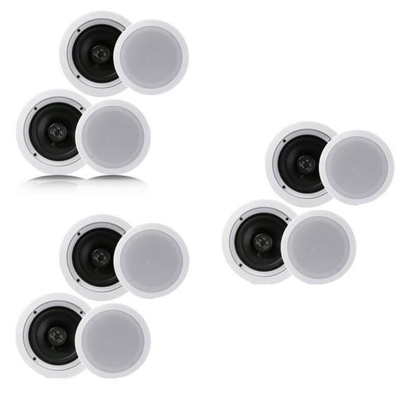 Pyle PDIC1661RD Système de Haut-Parleurs 2 Voies 6.5 Pouces 200 Watts Plafond/mur (3 Pk)