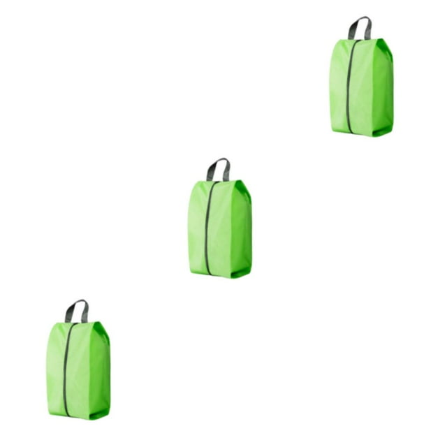 Transemion Sac de Rangement de Chaussures Imperméable et Résistant à l'Humidité pour Chaussures de Voyage Sûr et Sec Vert XL 3Set