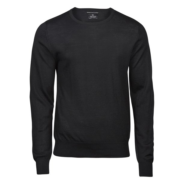 Tee Jays - Jersey de cuello redondo mezcla Merino para chico hombre (Negro) Tee Jays UTPC3420_black