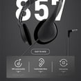 thumbnail image 5 of Portable Wire Earbud with 90° Rotatable Ear Cups 1.2M PVC Cable Soft Sponge Cushions Ergonomic Over Ear for PC Gaming, 5 of 8