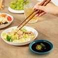 thumbnail image 5 of yulier Plastic Small Plates Seasoning Dishes, Wheat Straw Soy Sauce Dishes, Round Dipping Sauce Dishes for Kitchen, Mini Ketchup Salad Dressing Plates, Dishwasher Safe, 5 of 6