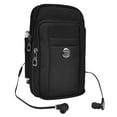 thumbnail image 4 of VARIETY PACK (3 pcs): Sports Travel Carrying Pouch (Black) with Detachable Shoulder Strap, Belt Loop, & Carabiner Clip fits Most Smartphones, 4 of 7
