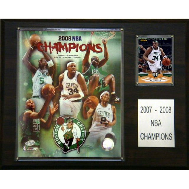 C & I Collectables 1215NBA08 NBA Celtics 2007-08 NBA Champions Plaque