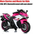 thumbnail image 5 of Kids Motorcycle Ride On Toy, Two Seats Battery Powered Ride On Bike, Electric Motorcycle for Kids Ages 3-8 Years, 4Mph Max, Christmas Toy Gifts,Pink, 5 of 8