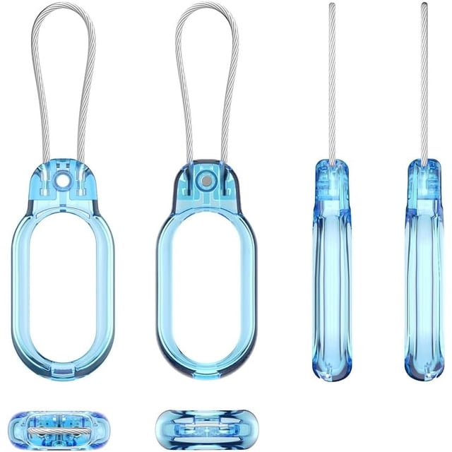 Yazoeia Étui de Protection pour Galaxy Smart Tag 2, Support de Collier pour Galaxy SmartTag2, avec Porte-Clés, pour Clés, Portefeuille, Bagages, Animaux (Bleu Transparent) CJC912-188133