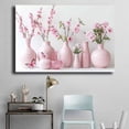 thumbnail image 4 of Mudket Pink Cherry Blossom in Vase Canvas Wall Art, Framed Floral Print, Ready to Hang Wall Decor for Living Room Bedroom Bathroom, Modern Farmhouse Flower Artwork - 12"L x 8"W, 4 of 10