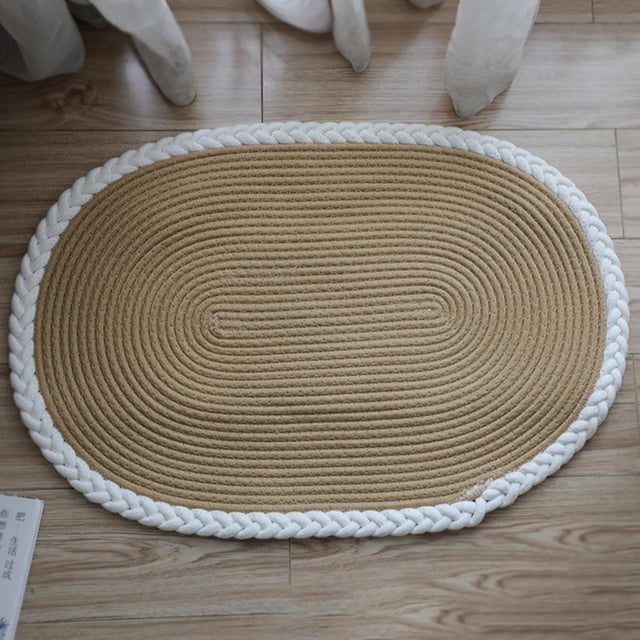 Alfombra tejida resistente Alfombra de puerta Alfombra de lavable Escaleras decorativas a Alfombra deslizante y blanco perfecl alfombra de baño