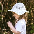 thumbnail image 2 of JAN & JUL Girls' Cotton Floppy Sun-Hats for Beach, Summer, UPF 50 Cotton (XL: 5-12 years, Dots), 2 of 7