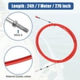thumbnail image 3 of Unique Bargains 1pcs 24ft 276 Inch Marine Type 3300/33C Throttle Shift Remote Control Box Cable with Clevis Red, 3 of 6