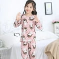 thumbnail image 4 of Conjunto de pijamas de verano para niños y niñas, ropa de casa con dibujos animados, 4 of 4