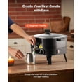 thumbnail image 2 of Wax Melter For Candle Making, 10.6 Qts, Fast And Even Heating, With Easy Pour Spout And Temp Digital Display, Hourglass Base For Non-Stick Smooth Flow, Wax Melting Pot For Making Candles Soaps, 2 of 10